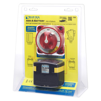 Blue Sea Systems® - e-Series Dual Circuit Plus™ 12 - 24 V DC 120 A On/Off Add-A-Battery Kit