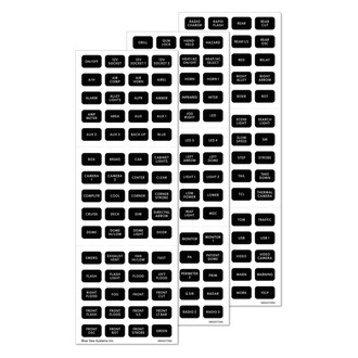 Blue Sea Systems® - Black 180 Label Set