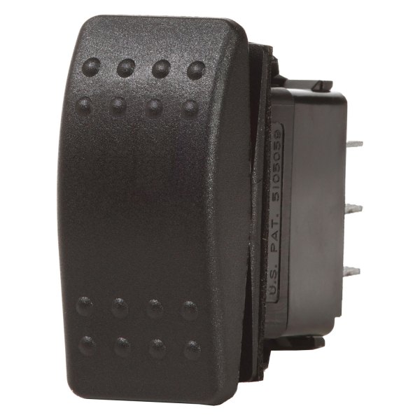 Blue Sea Systems® - Contura II™ 12 - 24 V 15/20 A (On)/Off/(On) Black DPDT Toggle Switch