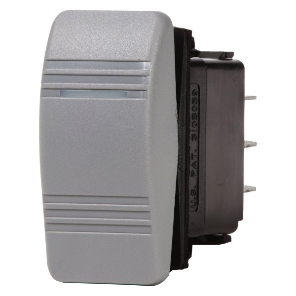 Blue Sea Systems® - Contura III™ On/Off/(On) Gray SPDT LED Toggle Switch