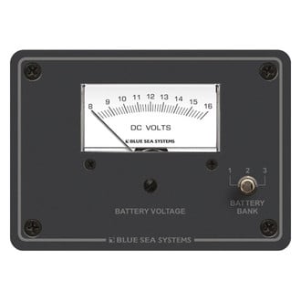 Blue Sea Systems® 8015 - DC Analog Voltmeter Panel