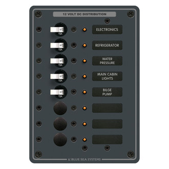 Blue Sea Systems® - Traditional Metal DC Panel