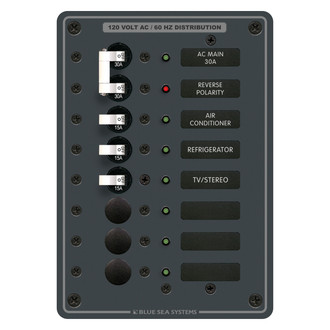 Blue Sea Systems® - AC Main Traditional Metal Panel