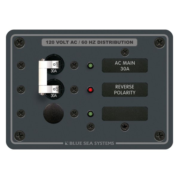 Blue Sea Systems® - AC Main Traditional Metal Panel