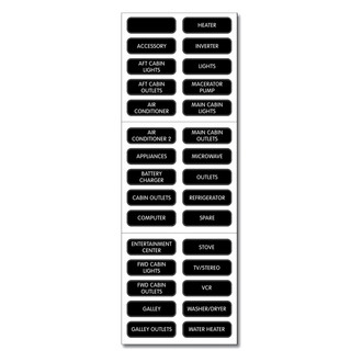 Blue Sea Systems® - Basic AC Panel Label Set