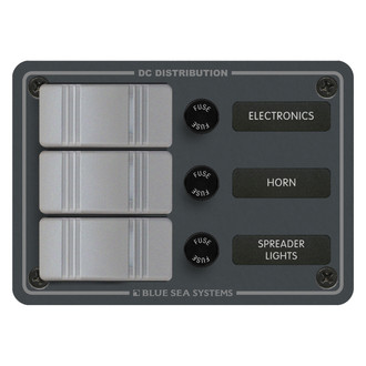 Blue Sea Systems® - 3 Position-Slate Gray Panel