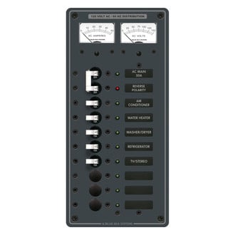 Blue Sea Systems® 8074 - AC Main Toggle Circuit Breaker Panel