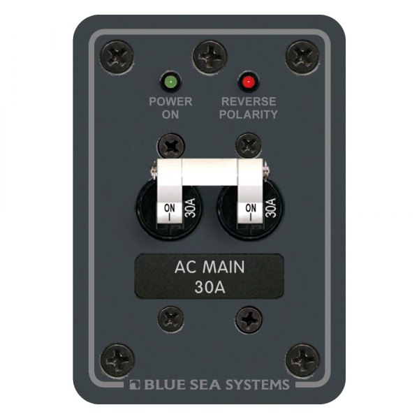 Blue Sea Systems® - AC Main 30A Only Toggle Circuit Breaker Panel
