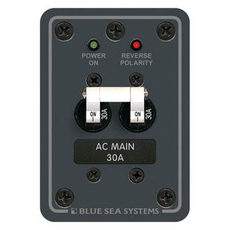 Blue Sea Systems® - AC Main 30A Only Toggle Circuit Breaker Panel