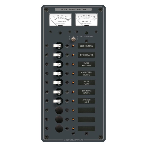 Blue Sea Systems® - DC Toggle Branch Circuit Breaker Panel