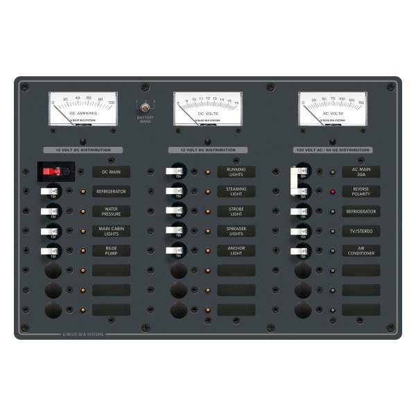Blue Sea Systems® - AC/DC Main Circuit Breaker Panel