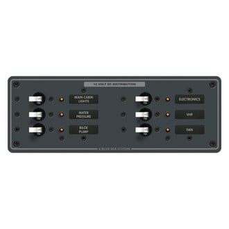 Blue Sea Systems® - DC Toggle Branch Circuit Breaker Panel