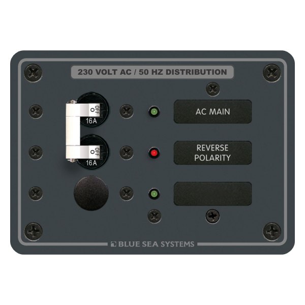 Blue Sea Systems® - AC Main Toggle Circuit Breaker Panel