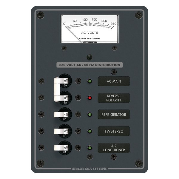 Blue Sea Systems® - AC Main Toggle Circuit Breaker Panel