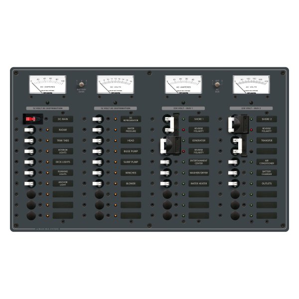 Blue Sea Systems® - AC 2 Sources Circuit Breaker Panel