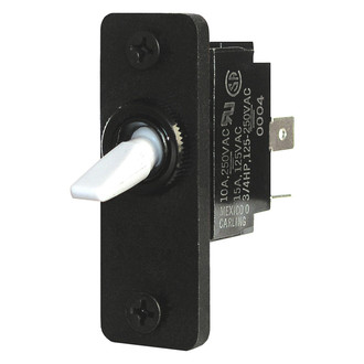 Blue Sea Systems® - 12/24/125/250 V 10/15 A Off/(On) Black 1-Pole SPST Toggle Switch