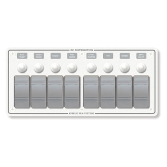 Blue Sea Systems® - Contura Water Resistant 12V DC Circuit Breaker Panel