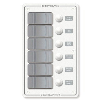 Blue Sea Systems® - Contura Water Resistant 12V DC Circuit Breaker Panel