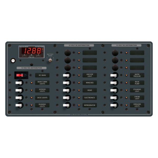 Blue Sea Systems® - DC Main Panel with 20 Positions