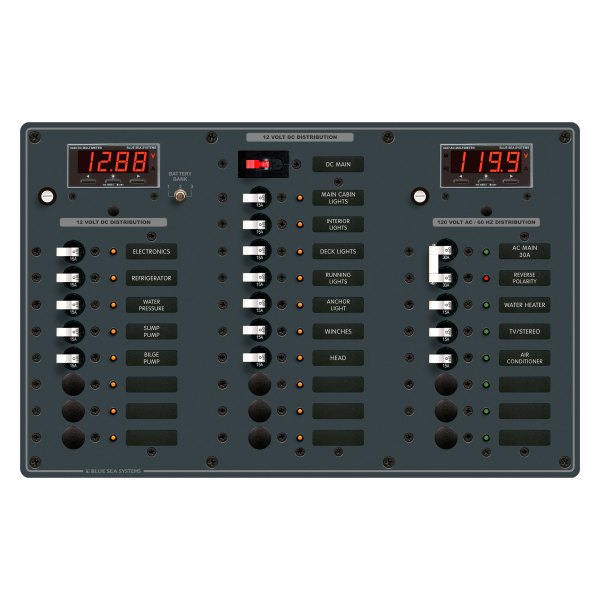 Blue Sea Systems® - AC/DC Main Circuit Breaker Panel