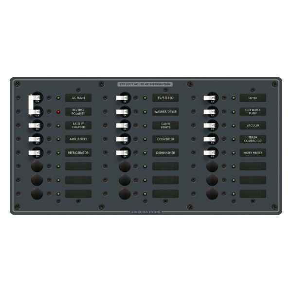 Blue Sea Systems® - AC Main Circuit Breaker Panel