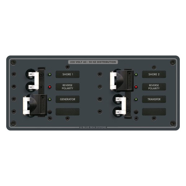 Blue Sea Systems® - AC 3 Sources Horizontal Panel