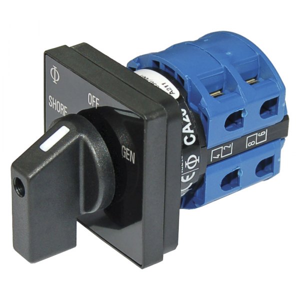 Blue Sea Systems® - 120 V AC 30 A Off/Off 2-Pole 1-Circuit Rotary Switch