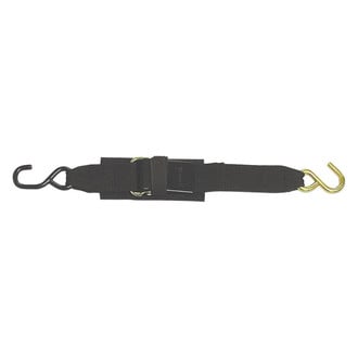 Boat Buckle® - 4' L x 2" W Kwik-Lok Transom Tie-Down Straps with Hook End, 2 Pieces