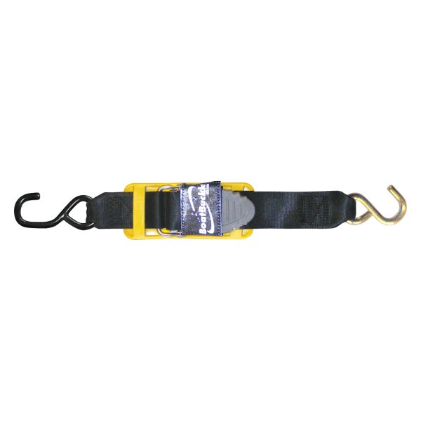 Boat Buckle® - Pro Series 2' L x 2" W Kwik-Lok Transom Tie-Down Straps with Hook End, 2 Pieces