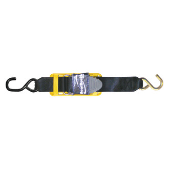 Boat Buckle® - Pro Series 4' L x 2" W Kwik-Lok Transom Tie-Down Straps with Hook End, 2 Pieces