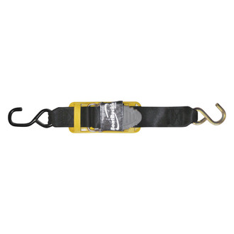 Boat Buckle® - Pro Series 6' L x 2" W Kwik-Lok Transom Tie-Down Straps with Hook End, 2 Pieces