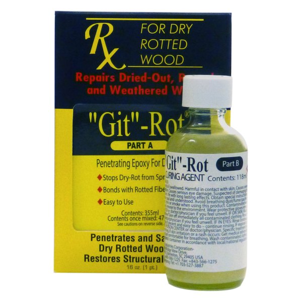 BoatLife® - Git-Rot™ 1 pt Two-Part Rotted Wood Liquid Epoxy (Part A)