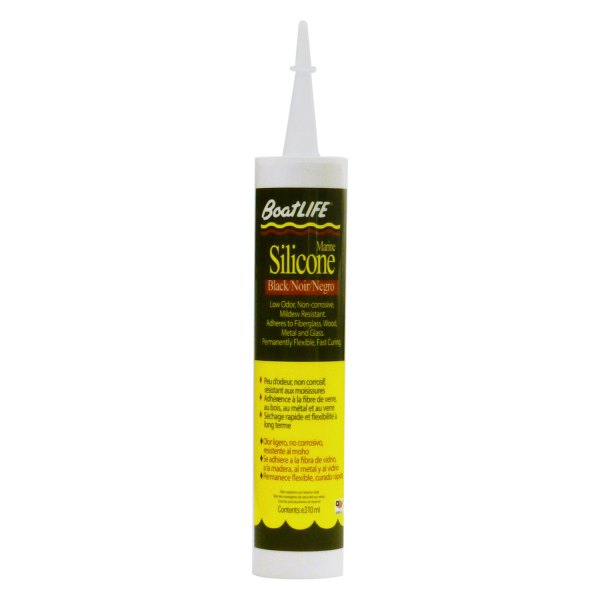 BoatLife® - Marine 10.6 oz. Black Silicone Rubber Sealant Cartridge