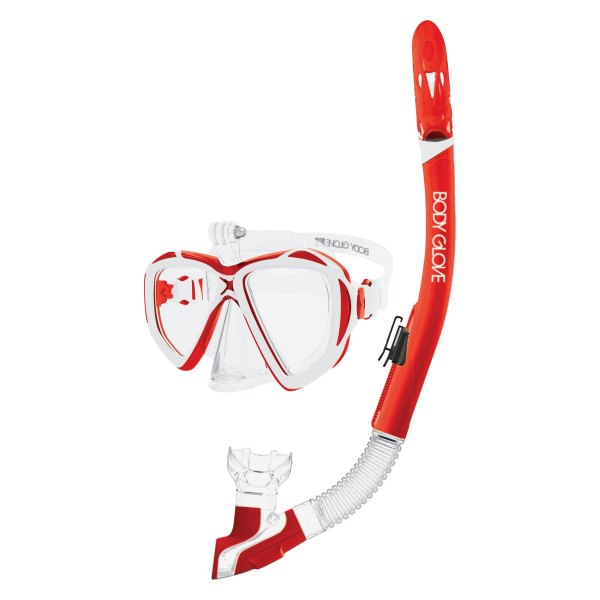 Body Glove® - Passage Red/White Mask/Snorkel Combo