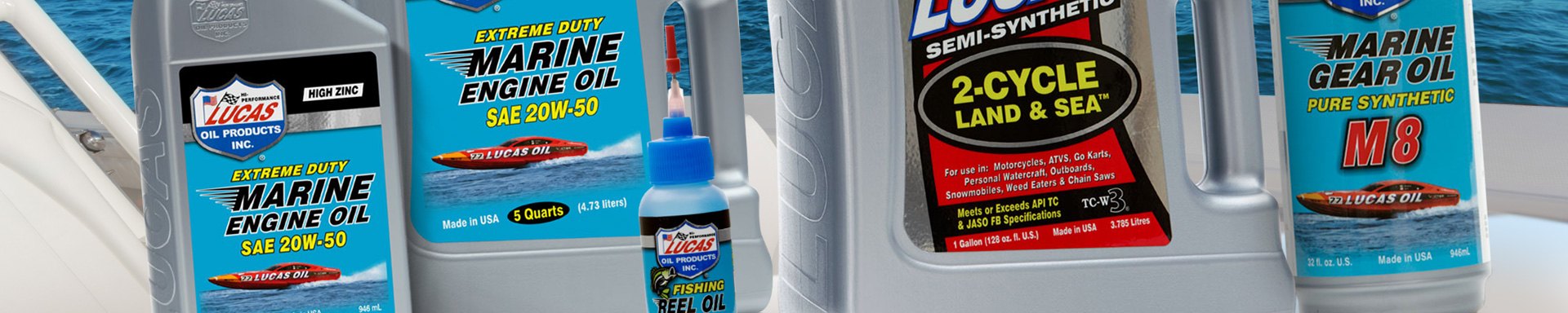 Lucas Oil™  Marine Engine & Gear Oils, Greases, Fuel Treatments