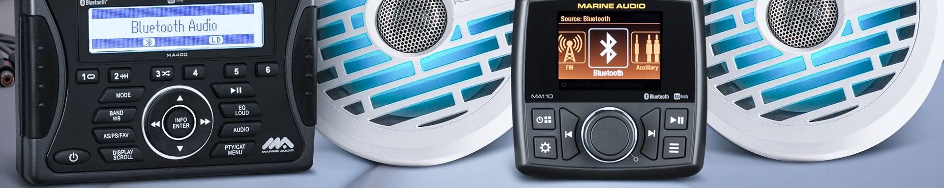 Marine Audio MA110 ステレオ - AM/FM/BT - www.kikizake.com