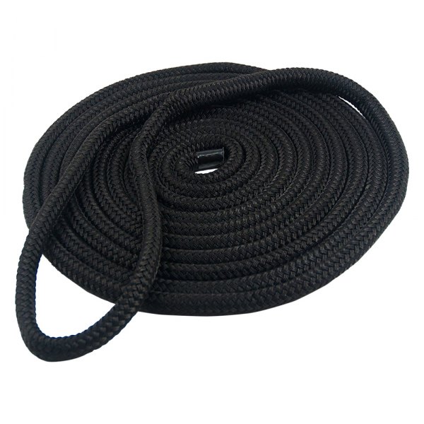  Buccaneer Rope® - Premium 1/2" D x 100' L White Nylon 3-Strand Twisted Anchor Line with Thimble