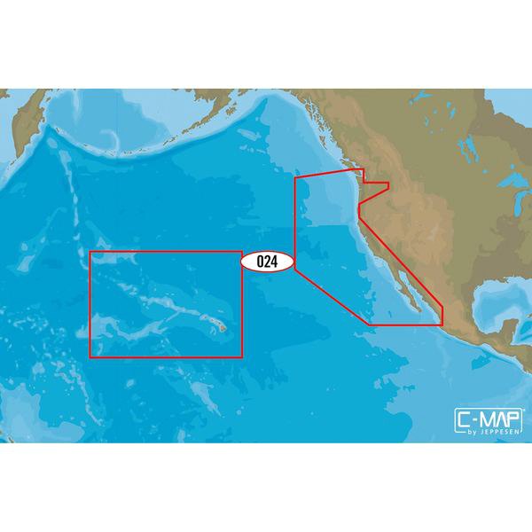 C-MAP® - 4D US West Coast and Hawaii microSD Format Electronic Chart