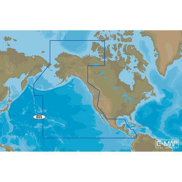 C-MAP® - 4D Pacific Coast-Panama-Alaska Continental microSD Format Electronic Chart