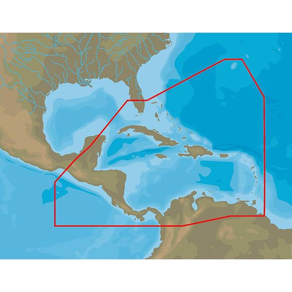 C-MAP® - 4D Central America and the Caribbean microSD Format Electronic Chart