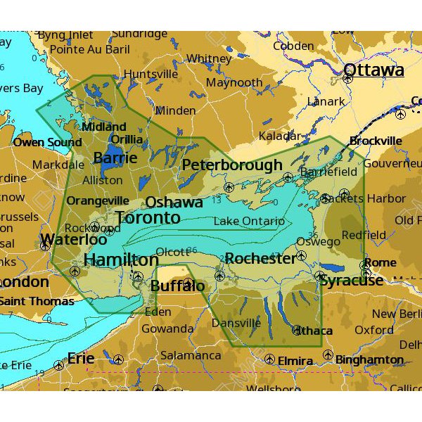 C-MAP® - 4D Local Lake Ontario and the Trent-Severn microSD Format Electronic Chart