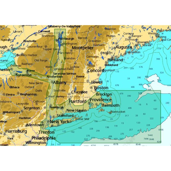 C-MAP® - 4D Local Cape Cod, Long Island and Hudson River microSD Format Electronic Chart