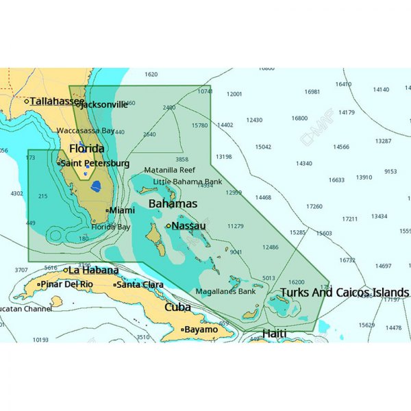 C-MAP® - 4D Local Florida and the Bahamas microSD Format Electronic Chart