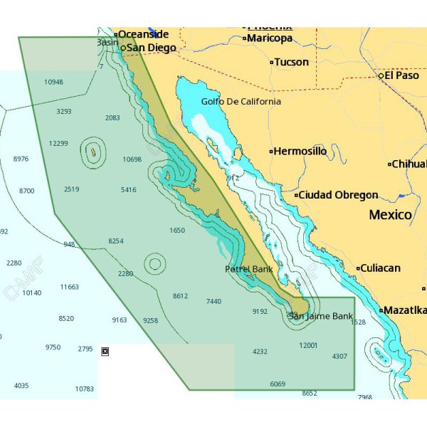 C-MAP® - 4D Local Cabo San Lucas, MX to San Diego, CA microSD Format Electronic Chart