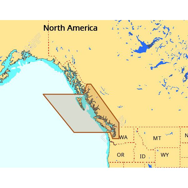 C-MAP® - Max Wide Canada West and Puget Sound microSD Format Electronic Chart
