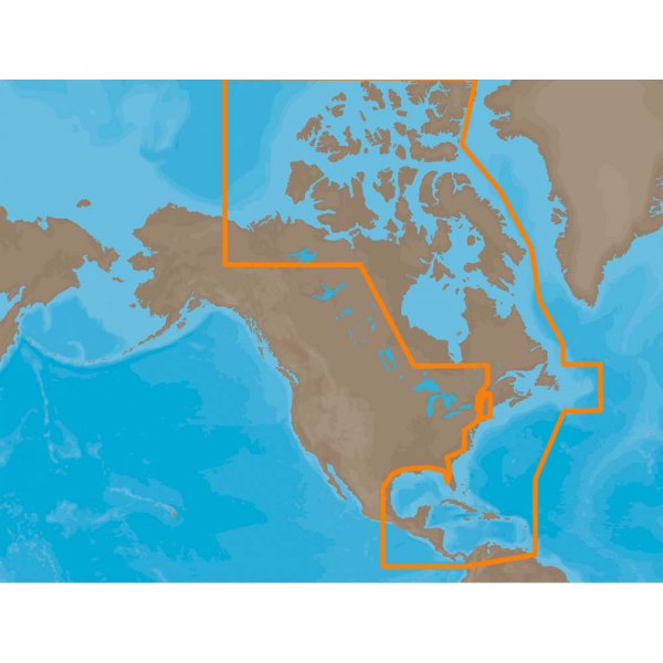 C-MAP® - Max MegaWide Atlantic Coast, Gulf of Mexico and the Caribbean C-Card Format Electronic Chart