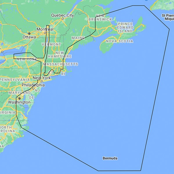 C-MAP® - Reveal Coastal Nova Scotia to Chesapeake Bay microSD Format Bathymetric Electronic Chart