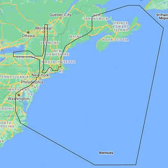 C-MAP® - Reveal Coastal Nova Scotia to Chesapeake Bay microSD Format Bathymetric Electronic Chart