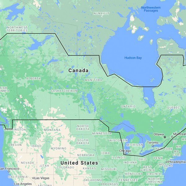 C-MAP® - Reveal Canada Lakes microSD Format Bathymetric Electronic Chart