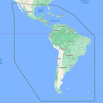 C-MAP® - Max-N+ South America & the Caribbean microSD Format Electronic Chart